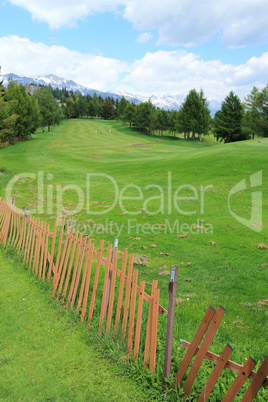 Golf course, Crans Montana, Switzerland