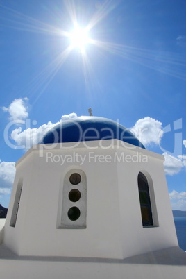 Greek orthodox church in Santorini island, Greece