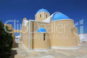 Greek church, Oia, Santorini, Greece