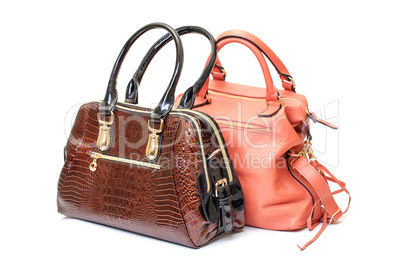 Two Leather Ladies Handbag