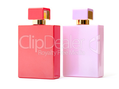 Red and Pink Perfume Bottles