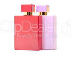 Red and Pink Perfume Bottles