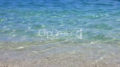 Beautiful and clear water at a beach