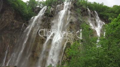 Waterfall in Plitvice National Park, Croatia, Europe