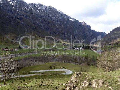 deep valley  in norway