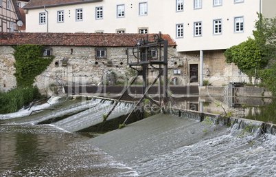 historic weir in germany