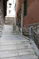 steps in ancient town