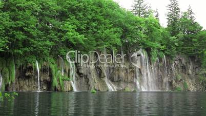 Waterfall in Plitvice National Park, Croatia, Europe