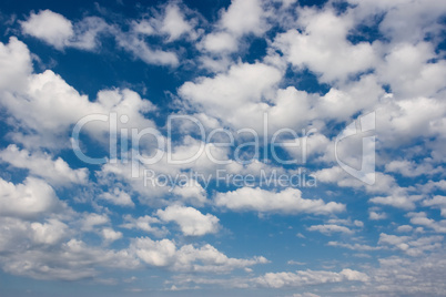 Beautiful white clouds on blue sky