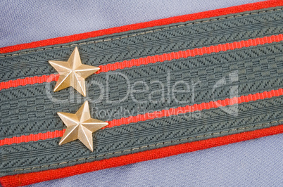 Shoulder strap of russian police