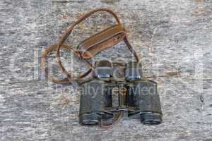 Old army field binocular