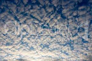 Beautiful white clouds on blue sky