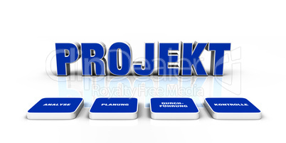 Text Konzept - 3D Projekt Blau 2