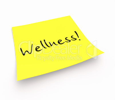 Notizzettel - Wellness!