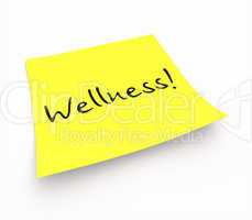 Notizzettel - Wellness!