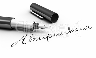 Akupunktur - Stift Konzept