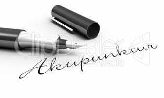 Akupunktur - Stift Konzept