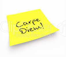 Notizzettel - Carpe Diem!