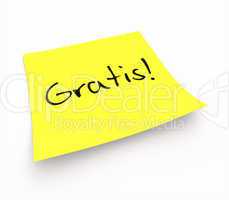 Notizzettel - Gratis!