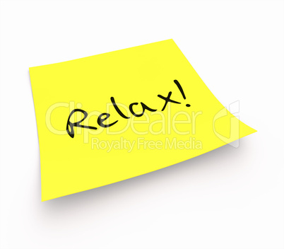 Notizzettel - Relax!