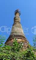 Buddhist stupa in Myanmar