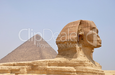 Sphinx and Pyramid Giza