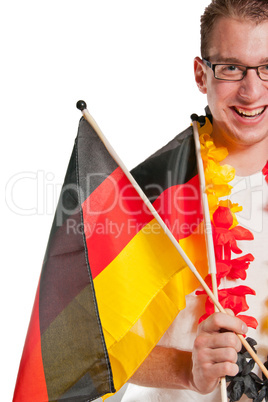 lachender Deutschlandfan