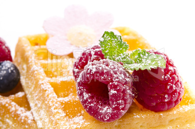 waffel mit frucht