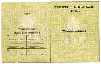 German (GDR) Military ID