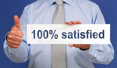 100 percent satisfied