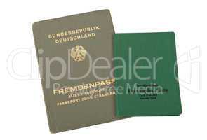 Old Germany Aliens Passport and Identity Card