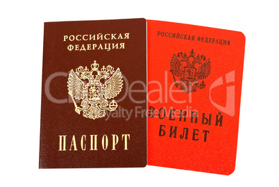 Russian passport and Military ID