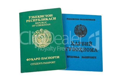 Uzbekistan passport and Military ID