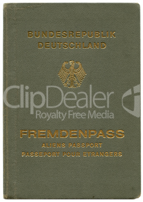 Old Germany Aliens Passport