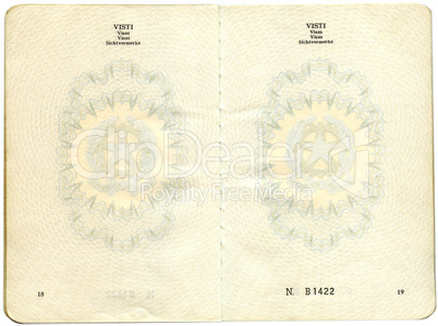 Old Italian passport