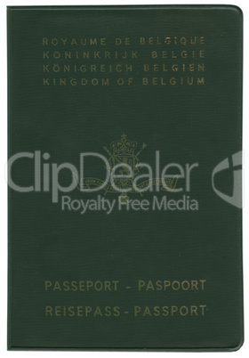 Old Belgian passport