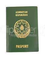 Azerbaijan passport on white background