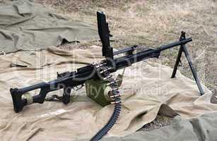 Russian Army machine gun