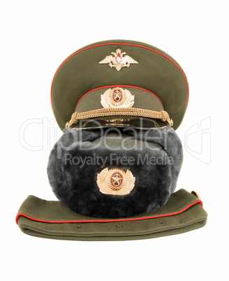 Russian army officers caps