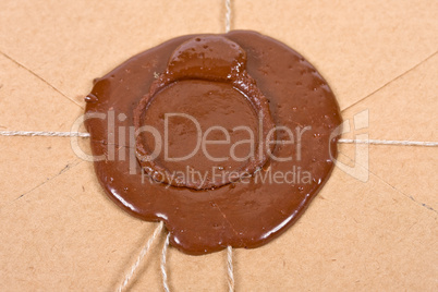 Empty sealing wax stamp