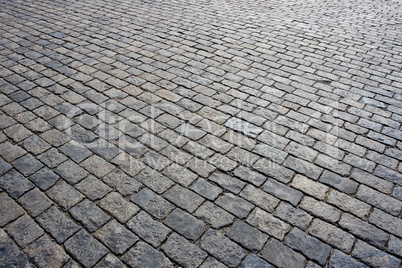 Cobblestone road background