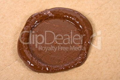 Empty sealing wax stamp