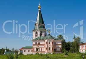 Orthodox church. Iversky monastery in Valday, Russia