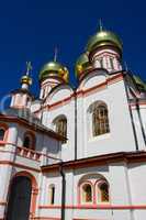 Orthodox church. Iversky monastery in Valday, Russia