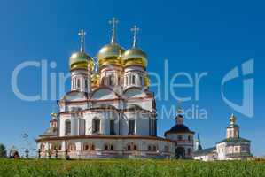 Orthodox church. Iversky monastery in Valday, Russia