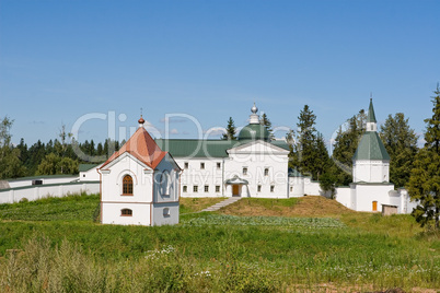 Orthodox church. Iversky monastery in Valday, Russia