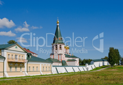 Orthodox church. Iversky monastery in Valday, Russia