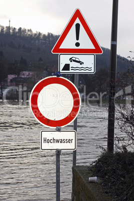 Hochwasser an der Weser