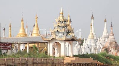 Pagoda on Inle lake, Myanmar