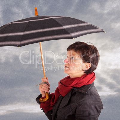 Woman with Umbrella